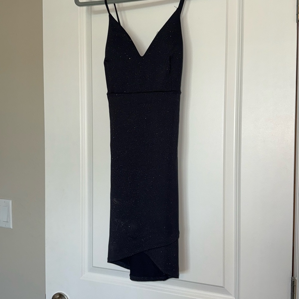 Midnight Blue sparkle Mini dress